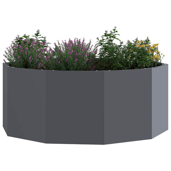 Anthrazit Pflanzkübel Stahl 90x90x35cm