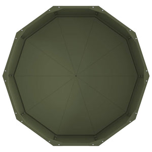 Oliven Grüner Stahl Pflanzkübel 90x90x35cm
