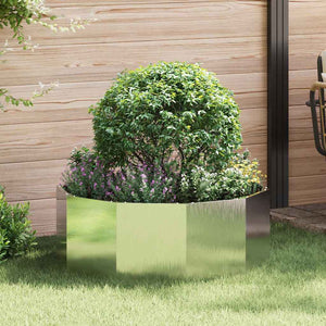 Edelstahl Pflanzkübel Silber 90x90x35cm