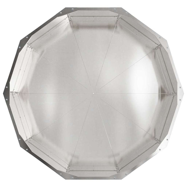 Edelstahl Pflanzkübel Silber 90x90x35cm