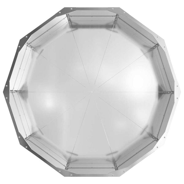 Silberner Pflanzkübel 90x90x35cm