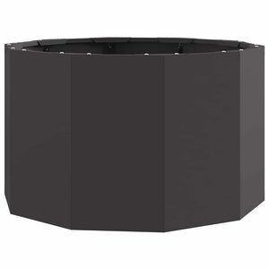 Schwarzer Pflanzkübel Stahl 60x60x35cm