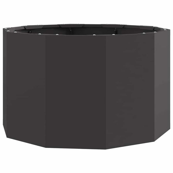 Schwarzer Pflanzkübel Stahl 60x60x35cm