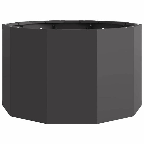Schwarzer Pflanzkübel Stahl 60x60x35cm