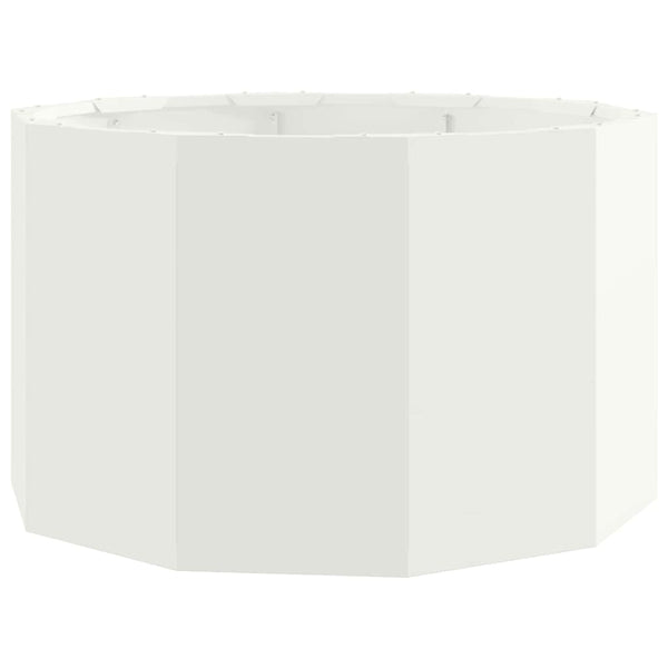 Weißer Stahl Pflanzkübel 60x60x35cm