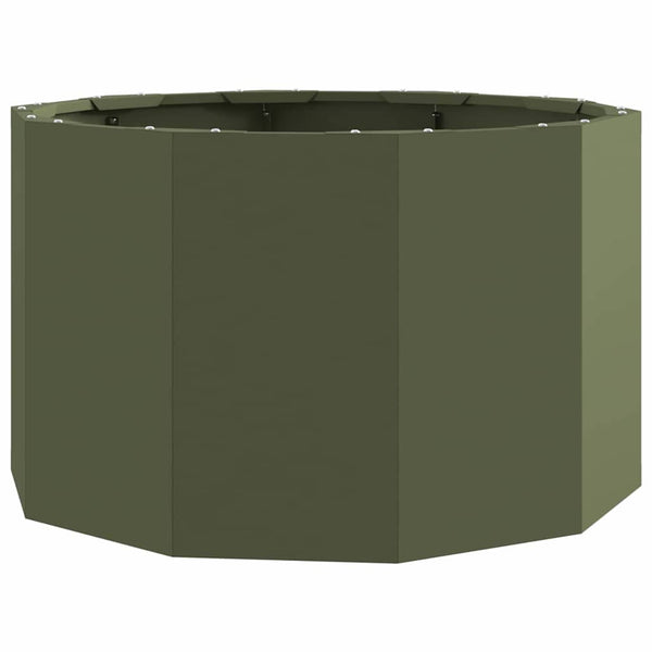 Pflanzkübel Olive Grün Stahl 60x60x35cm