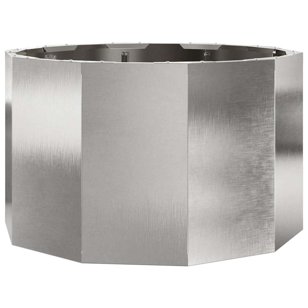 Edelstahl Pflanzkübel Silber 60x60x35 cm