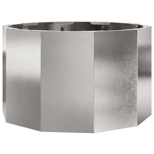 Edelstahl Pflanzkübel Silber 60x60x35 cm