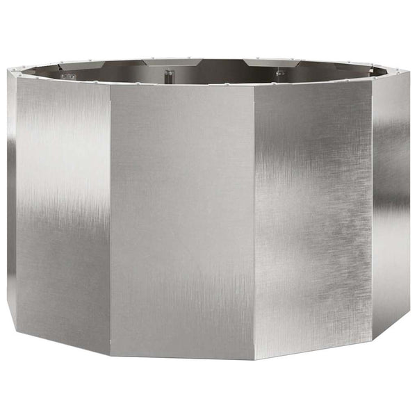 Edelstahl Pflanzkübel Silber 60x60x35 cm