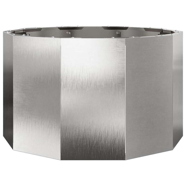 Edelstahl Pflanzkübel Silber 60x60x35 cm