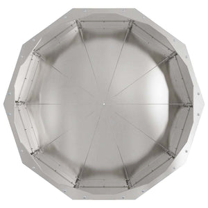 Edelstahl Pflanzkübel Silber 60x60x35 cm