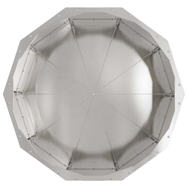 Edelstahl Pflanzkübel Silber 60x60x35 cm