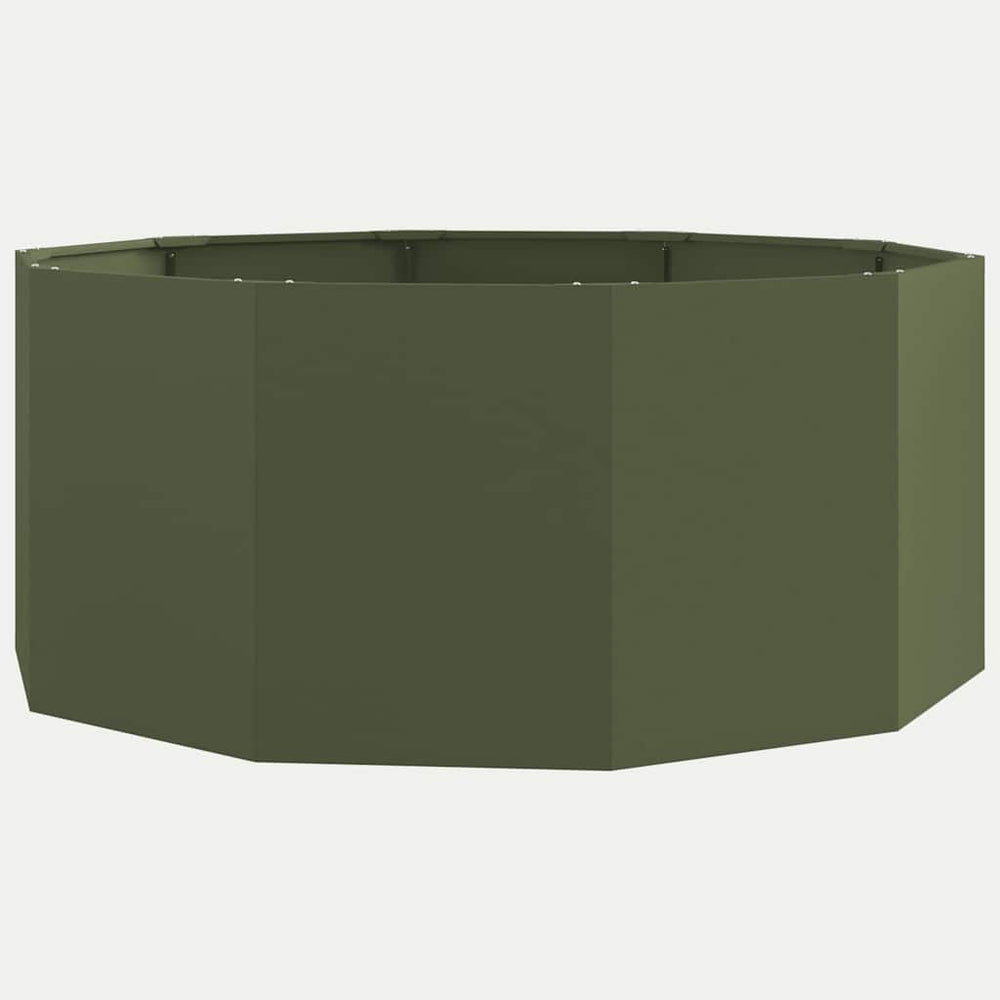 Pflanzkübel Stahl Olive Grün 120x120x50cm