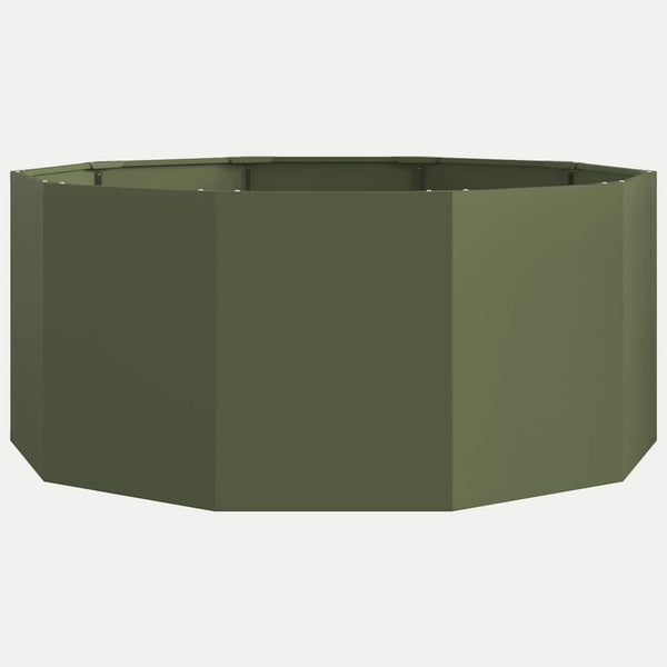 Pflanzkübel Stahl Olive Grün 120x120x50cm