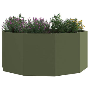 Pflanzkübel Stahl Olive Grün 120x120x50cm