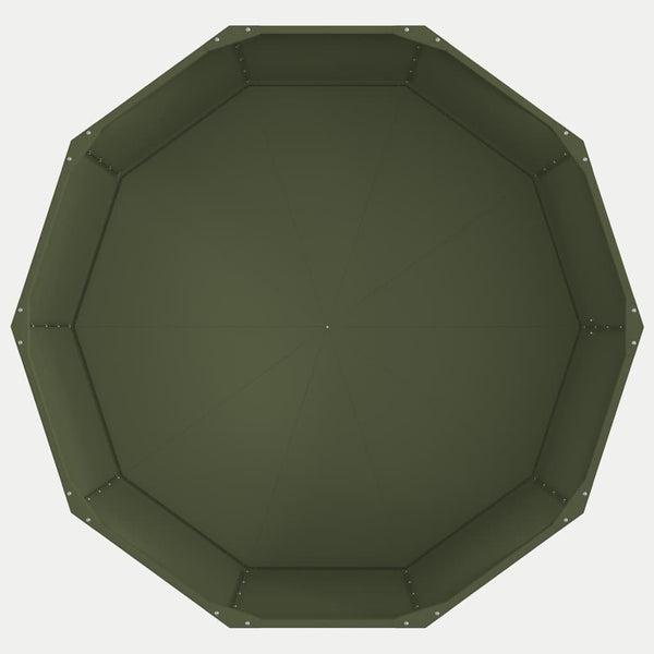 Pflanzkübel Stahl Olive Grün 120x120x50cm