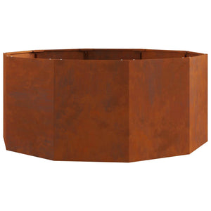 Jardinière vidaXL Rouille 120 x 120 x 50 cm en acier patinable