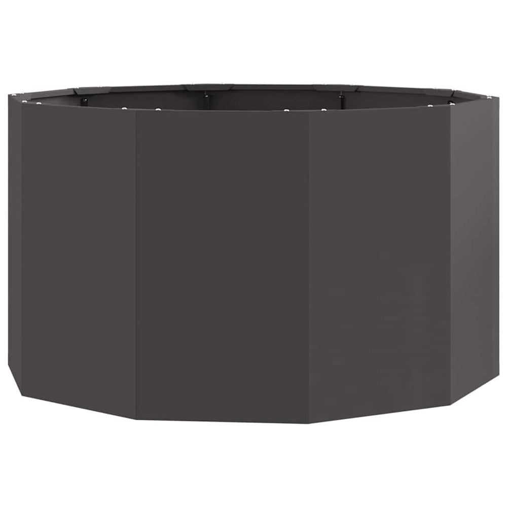 Schwarzer Pflanzkübel Stahl 90x90x50cm
