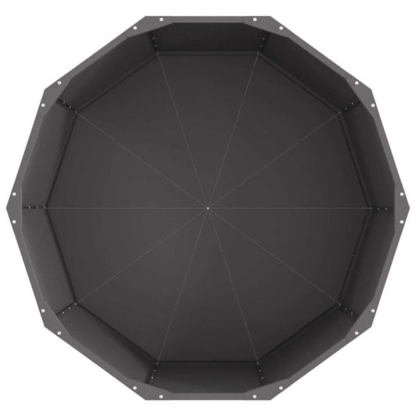 Schwarzer Pflanzkübel Stahl 90x90x50cm