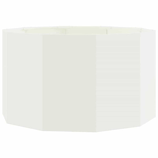 vidaXL Jardinière blanc 90 x 90 x 50 cm Acier