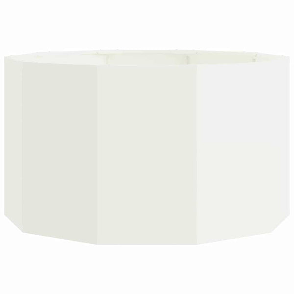 vidaXL Jardinière blanc 90 x 90 x 50 cm Acier