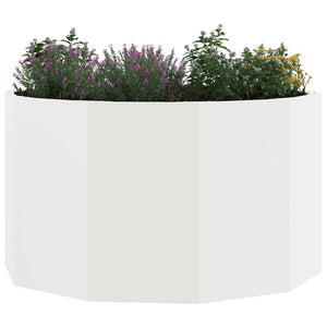 vidaXL Jardinière blanc 90 x 90 x 50 cm Acier