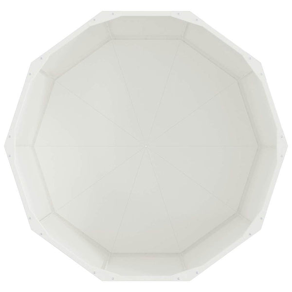 vidaXL Jardinière blanc 90 x 90 x 50 cm Acier