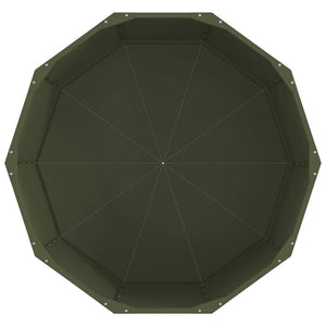 Oliven Grüner Stahl Pflanzkübel 90x90x50cm