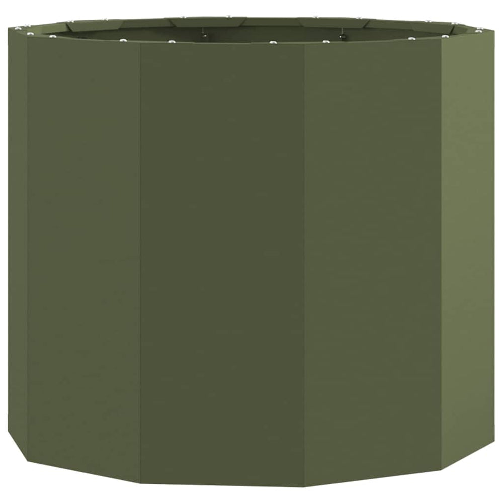 Pflanzkübel Stahl Olive Grün 60x60x50cm