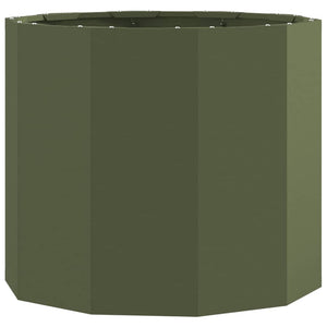 Pflanzkübel Stahl Olive Grün 60x60x50cm