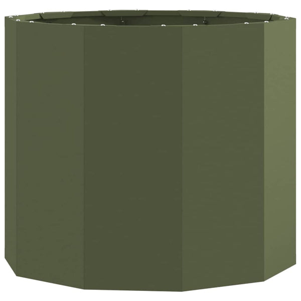 Pflanzkübel Stahl Olive Grün 60x60x50cm
