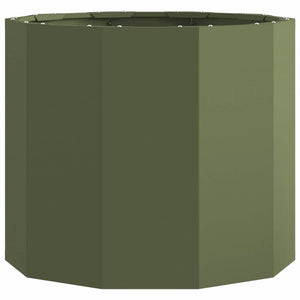 Pflanzkübel Stahl Olive Grün 60x60x50cm