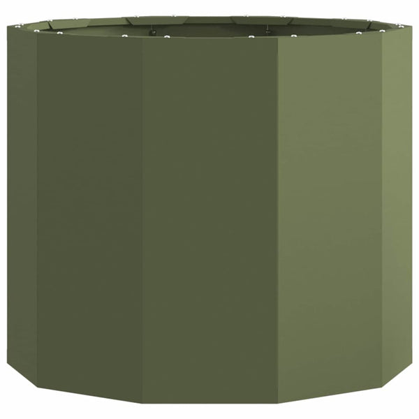 Pflanzkübel Stahl Olive Grün 60x60x50cm
