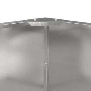 Edelstahl Pflanzkübel Silber 60x60x50cm