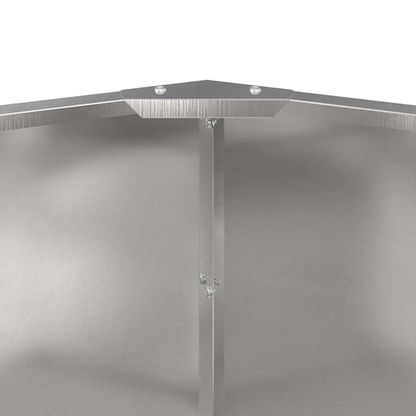 Edelstahl Pflanzkübel Silber 60x60x50cm