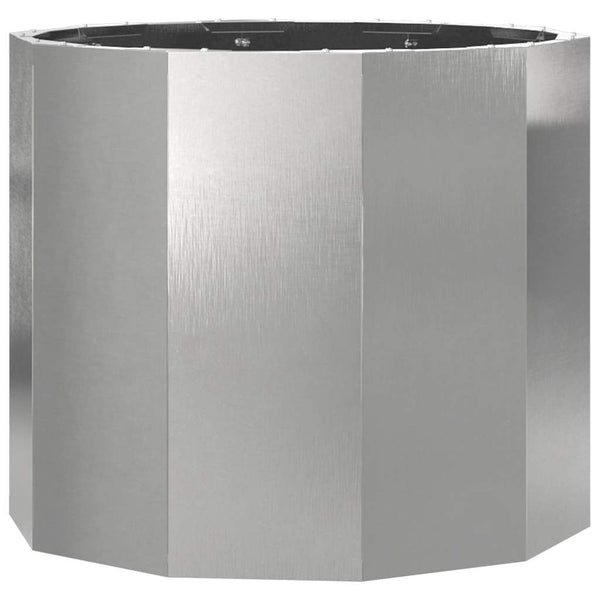 Edelstahl Pflanzkübel Silber 60x60x50cm