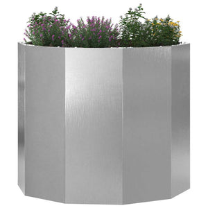 Edelstahl Pflanzkübel Silber 60x60x50cm
