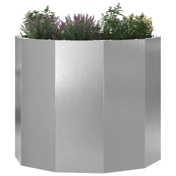 Edelstahl Pflanzkübel Silber 60x60x50cm