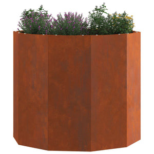 Rostiger Pflanzkübel 60x60x50cm