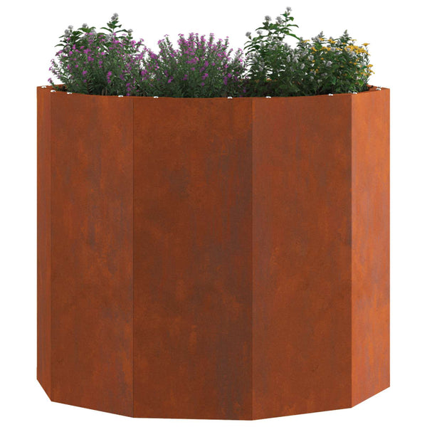 Rostiger Pflanzkübel 60x60x50cm