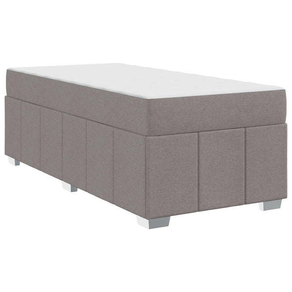 Bettrahmen mit Matratze Taupe 80x200 cm