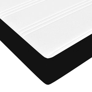 Bettrahmen mit Matratze Schwarz 90x200 cm