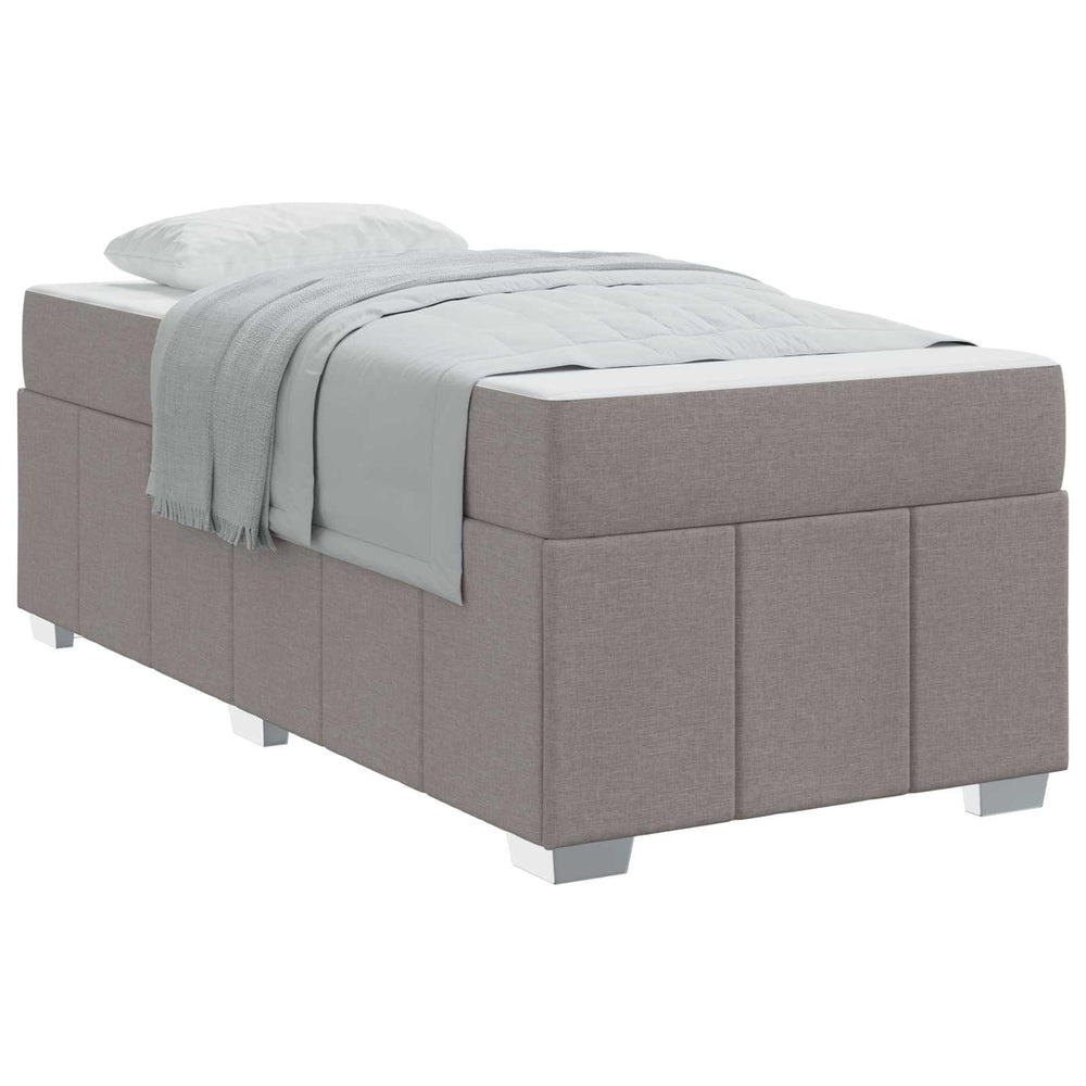 Bettrahmen mit Matratze Taupe 90x200 cm