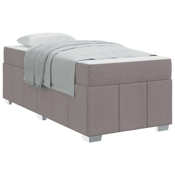 Bettrahmen mit Matratze Taupe 90x200 cm