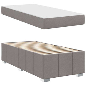 Bettrahmen mit Matratze Taupe 100x200 cm