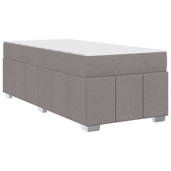 Bettrahmen mit Matratze Taupe 100x200 cm