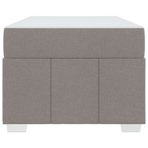 Bettrahmen mit Matratze Taupe 100x200 cm