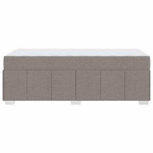 Bettrahmen mit Matratze Taupe 100x200 cm