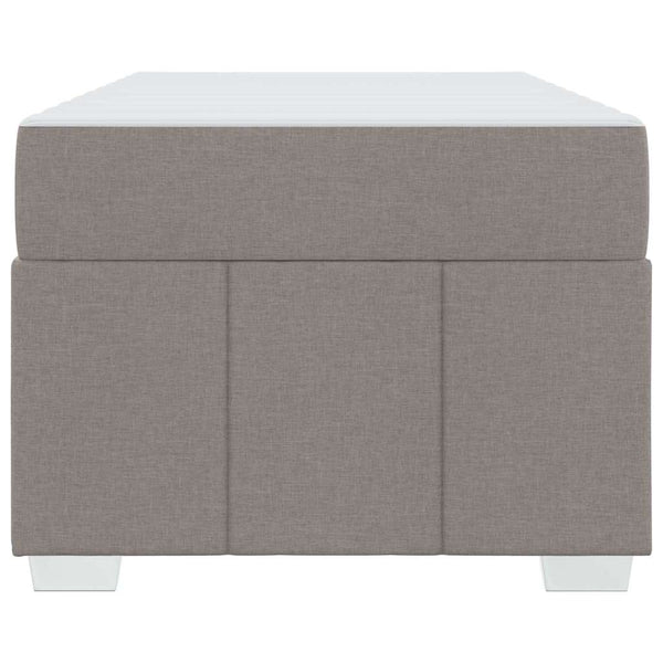 Bettrahmen mit Matratze Taupe 120x190 cm