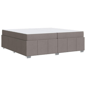 Bettrahmen mit Matratze Taupe 200x200 cm